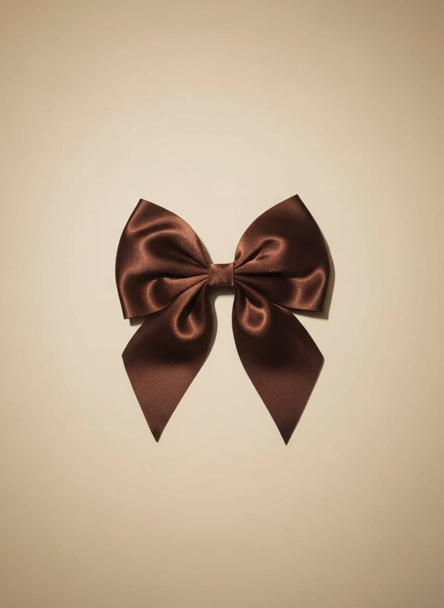 Brown Saturn Hairbow