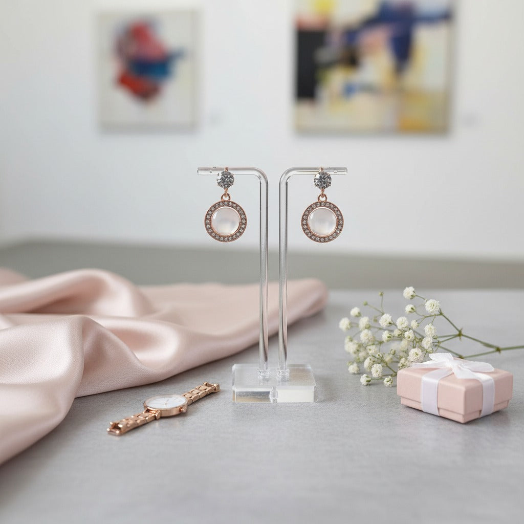 Moon Pearl Earrings
